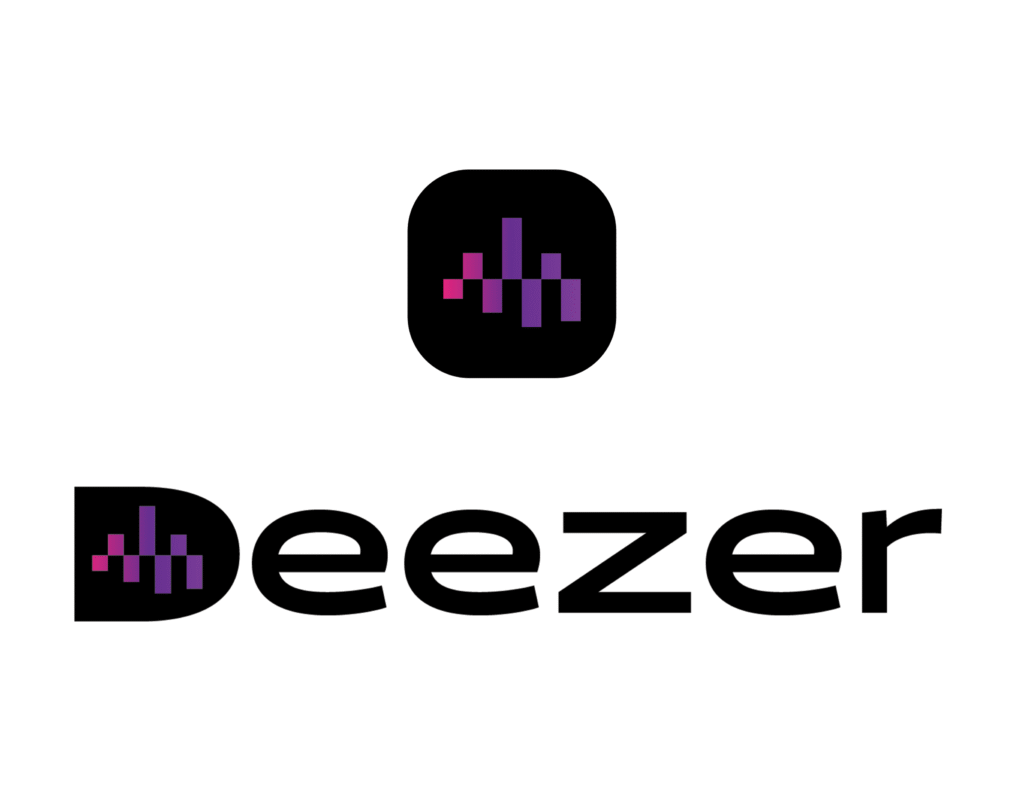 Image of the Deezer logo with the app icon.